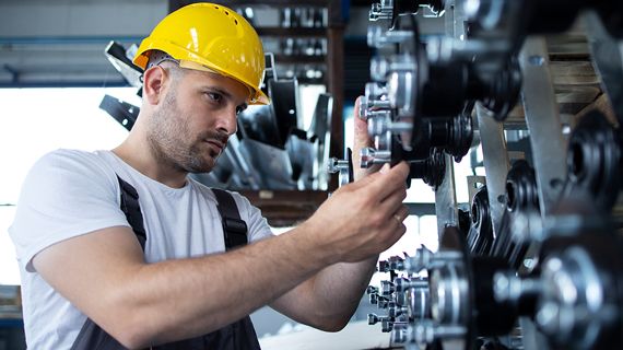 Producto de seguro de maquinaria industrial.