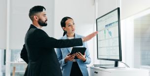 Imagen de indicadores financieros de seguros.